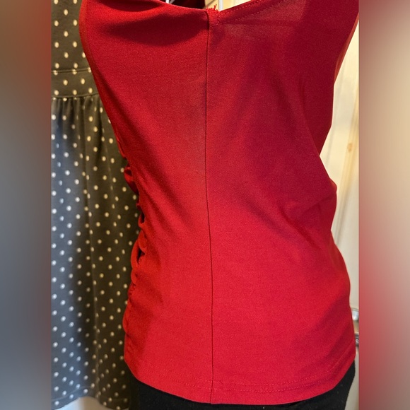 Vintage 90s Express Classic Deep Red Strappy Tank Top - Picture 4 of 7